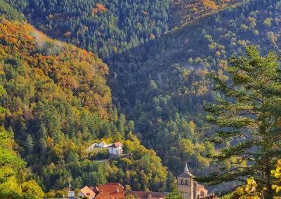 Uztarroz desde el depósito